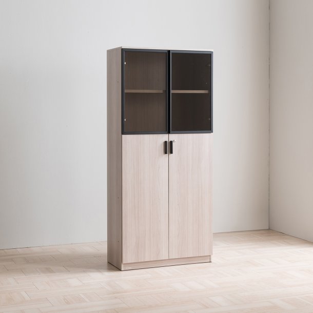 하움 중역 800 5단책장 반유리형