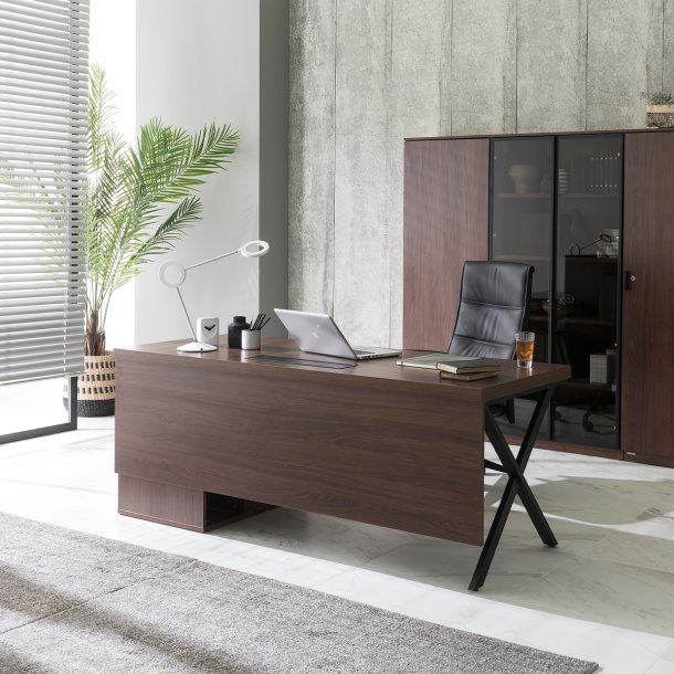 8000G 중역 X형 철재다리책상