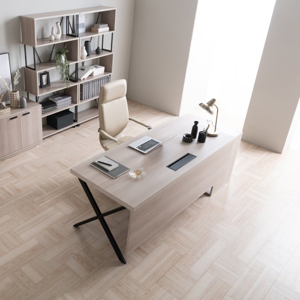 8000G 중역 X형 철재다리책상