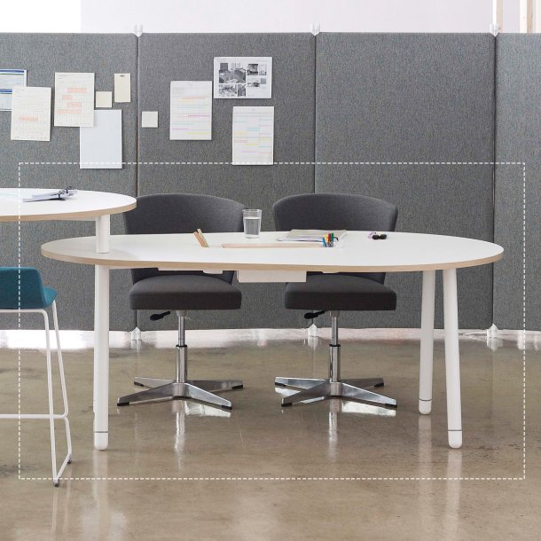 C600G 1800 타원 회의테이블(덕트형)