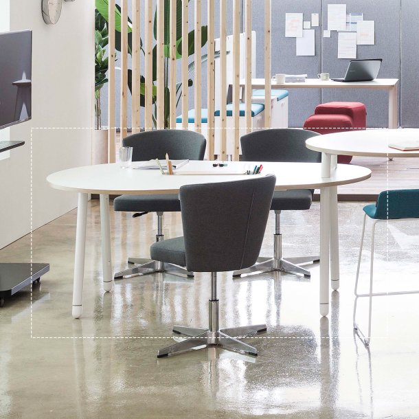 C600G 1800 타원 회의테이블(덕트형)