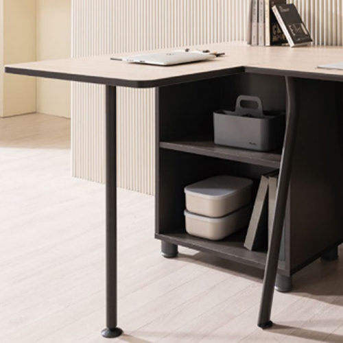 리바트하움 안심 블랙 에디션 U형 보조책상